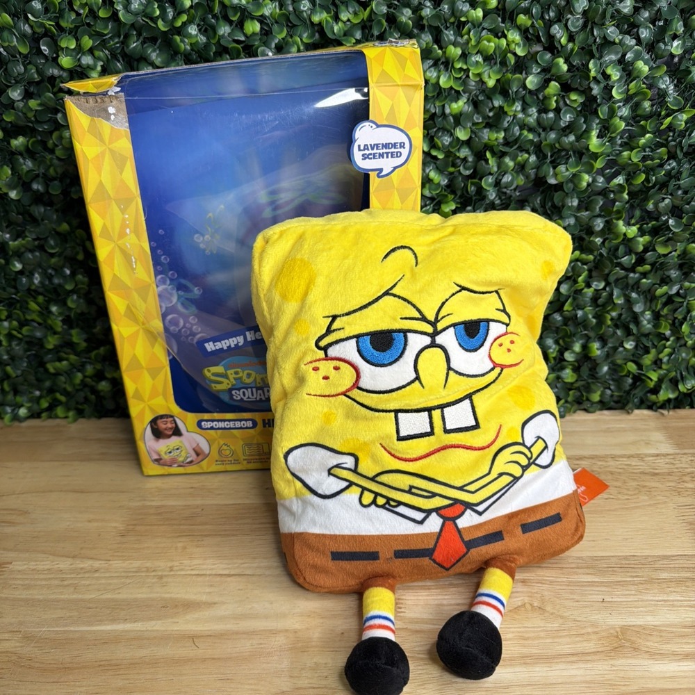 Sponge Bob SquarePants Heating Pad Lavender Scented Happy Helpers Cozy Plush NEW